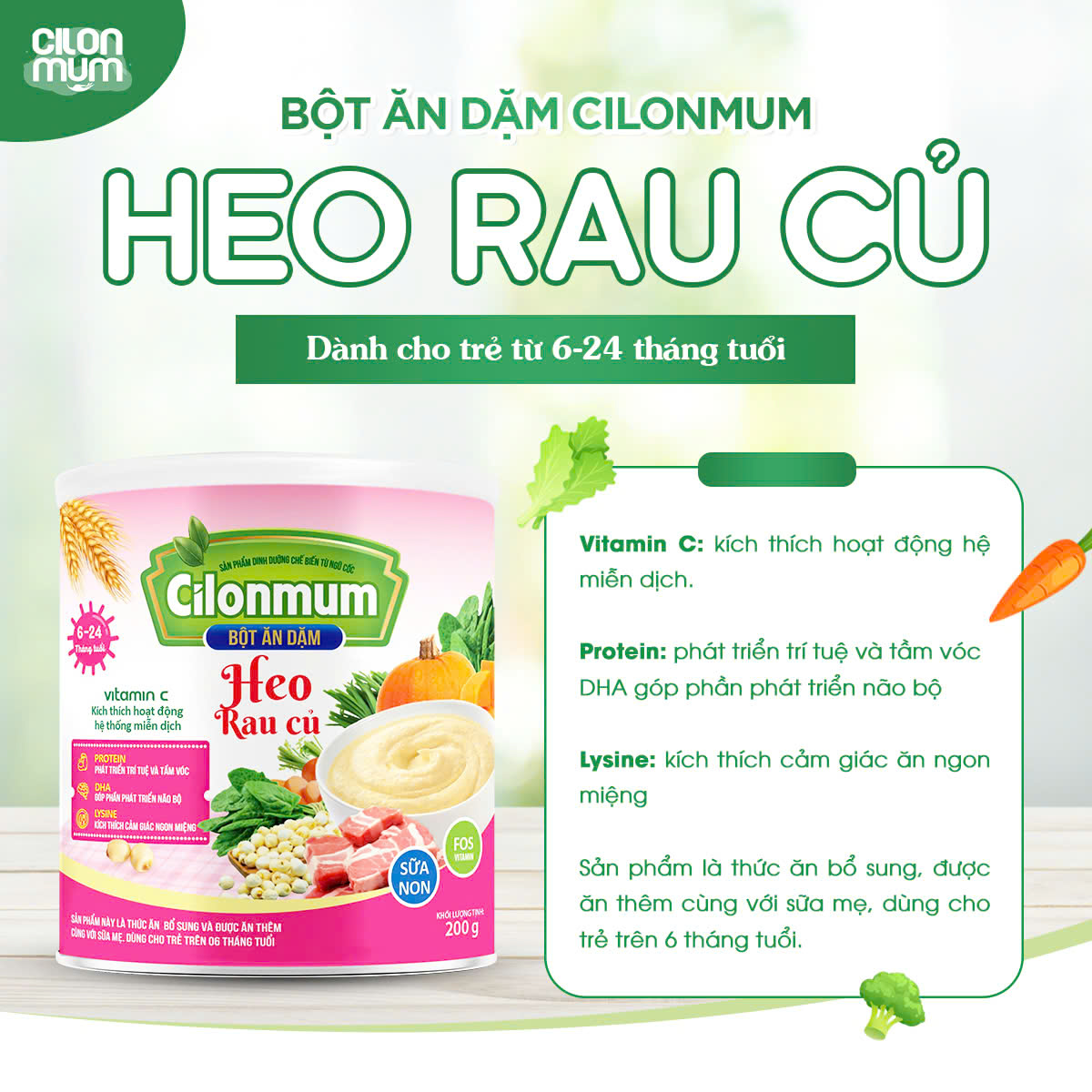 Bột Ăn Dặm Cilonmum