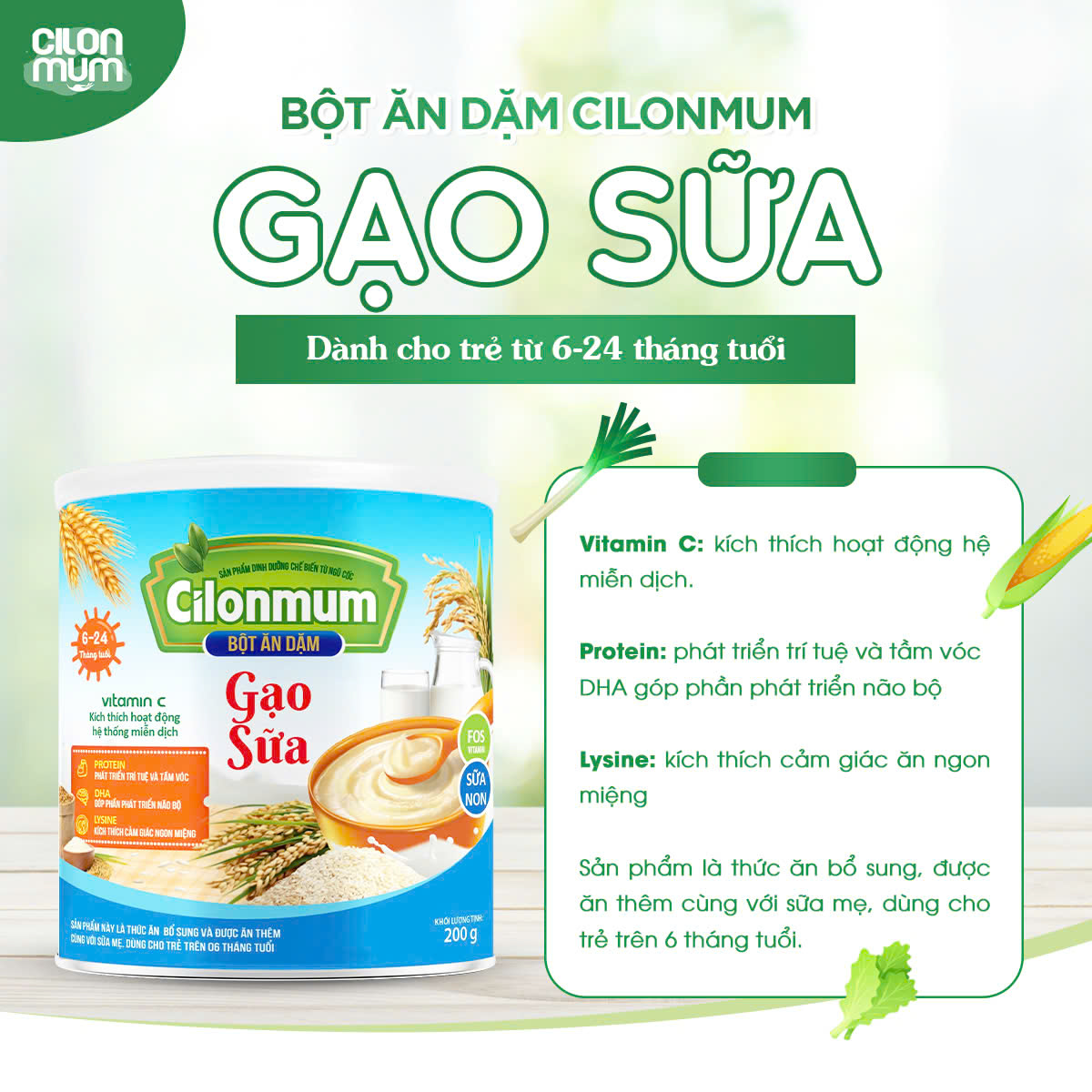 Bột Ăn Dặm Cilonmum