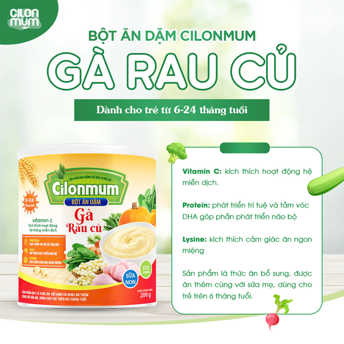 Bột Ăn Dặm Cilonmum